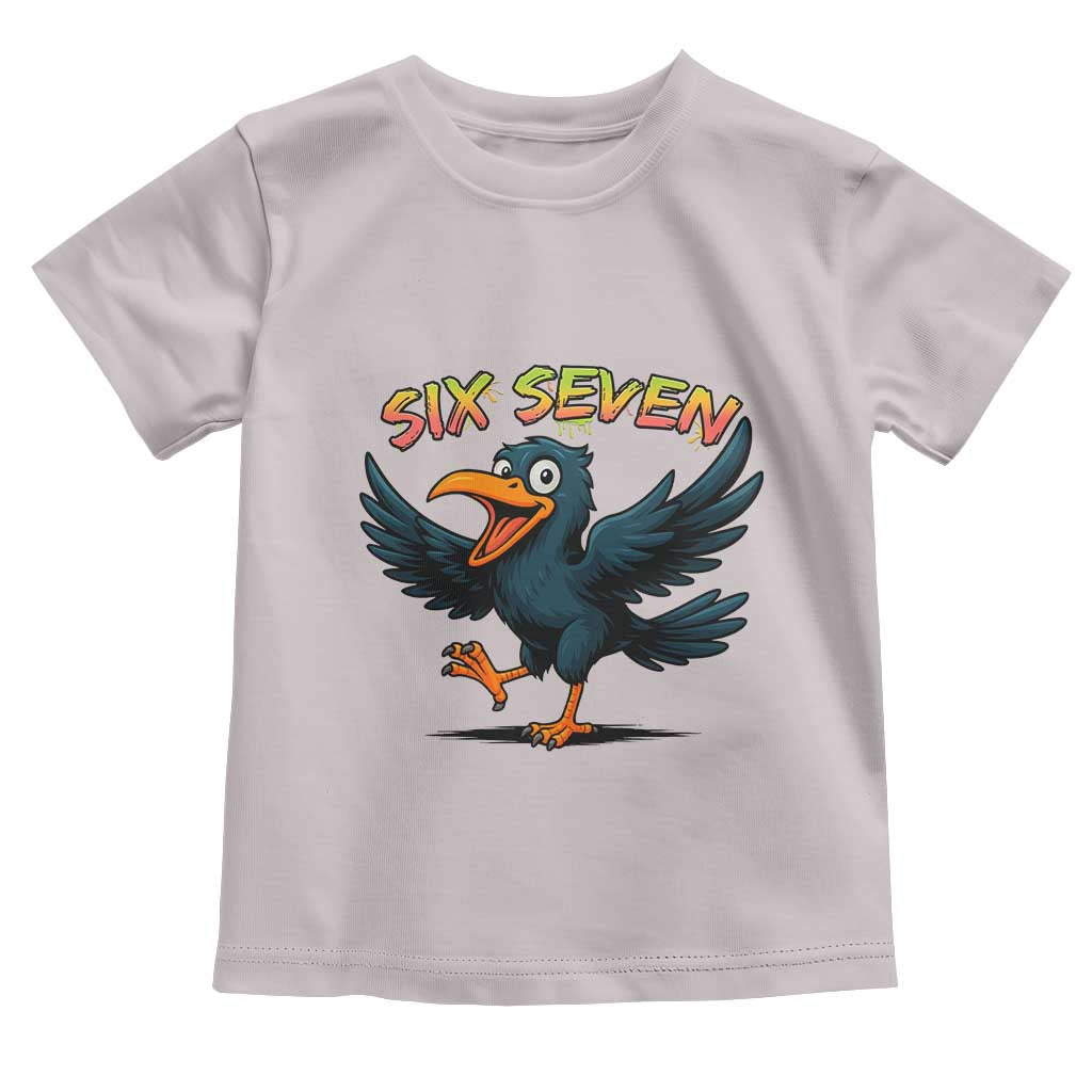 Funny Raven Six Seven Meme Trending Gift Toddler T Shirt TS12 Ice Gray Print Your Wear