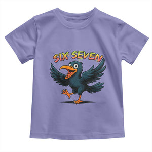 Funny Raven Six Seven Meme Trending Gift Toddler T Shirt TS12 Violet Print Your Wear