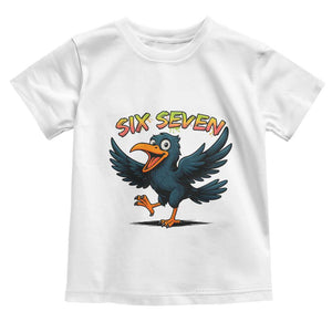 Funny Raven Six Seven Meme Trending Gift Toddler T Shirt TS12 White Print Your Wear