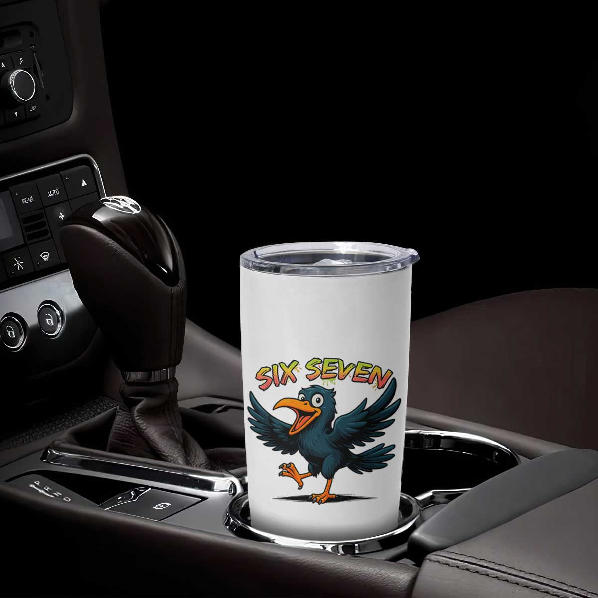Funny Raven Six Seven Meme Trending Gift Tumbler Cup TS12 Print Your Wear