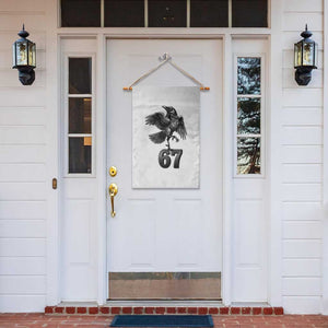 Funny Raven Brainrot Six Seven Meme Gift Garden Flag TS12 Print Your Wear