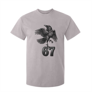 Funny Raven Brainrot Six Seven Meme Gift T Shirt For Kid TS12 Ice Gray Print Your Wear