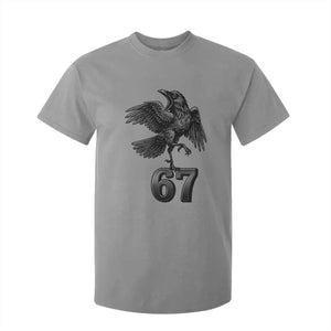 Funny Raven Brainrot Six Seven Meme Gift T Shirt For Kid TS12 Sport Gray Print Your Wear