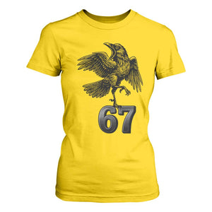 Funny Raven Brainrot Six Seven Meme Gift T Shirt For Women TS12 Daisy Print Your Wear