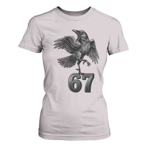 Funny Raven Brainrot Six Seven Meme Gift T Shirt For Women TS12 Ice Gray Print Your Wear