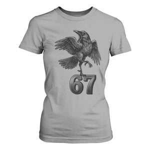 Funny Raven Brainrot Six Seven Meme Gift T Shirt For Women TS12 Sport Gray Print Your Wear