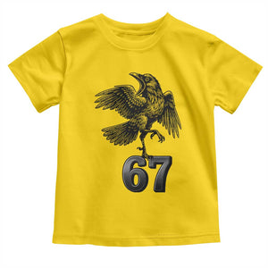 Funny Raven Brainrot Six Seven Meme Gift Toddler T Shirt TS12 Daisy Print Your Wear