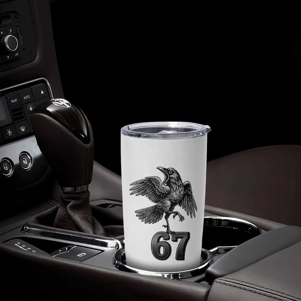 Funny Raven Brainrot Six Seven Meme Gift Tumbler Cup TS12 Print Your Wear