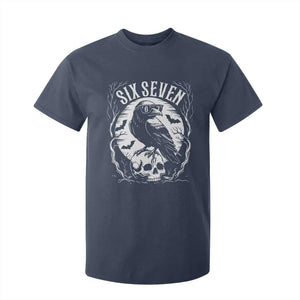 Gothic Raven Brainrot Six Seven T Shirt For Kid Gen Z Alpha Gift TS12 Navy Print Your Wear