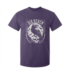 Gothic Raven Brainrot Six Seven T Shirt For Kid Gen Z Alpha Gift TS12 Purple Print Your Wear