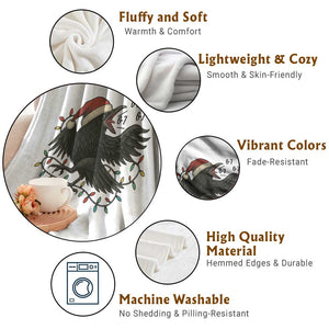 Funny Raven Six Seven Meme Throw Blanket Christmas Gift For Gen Z TS12 Print Your Wear