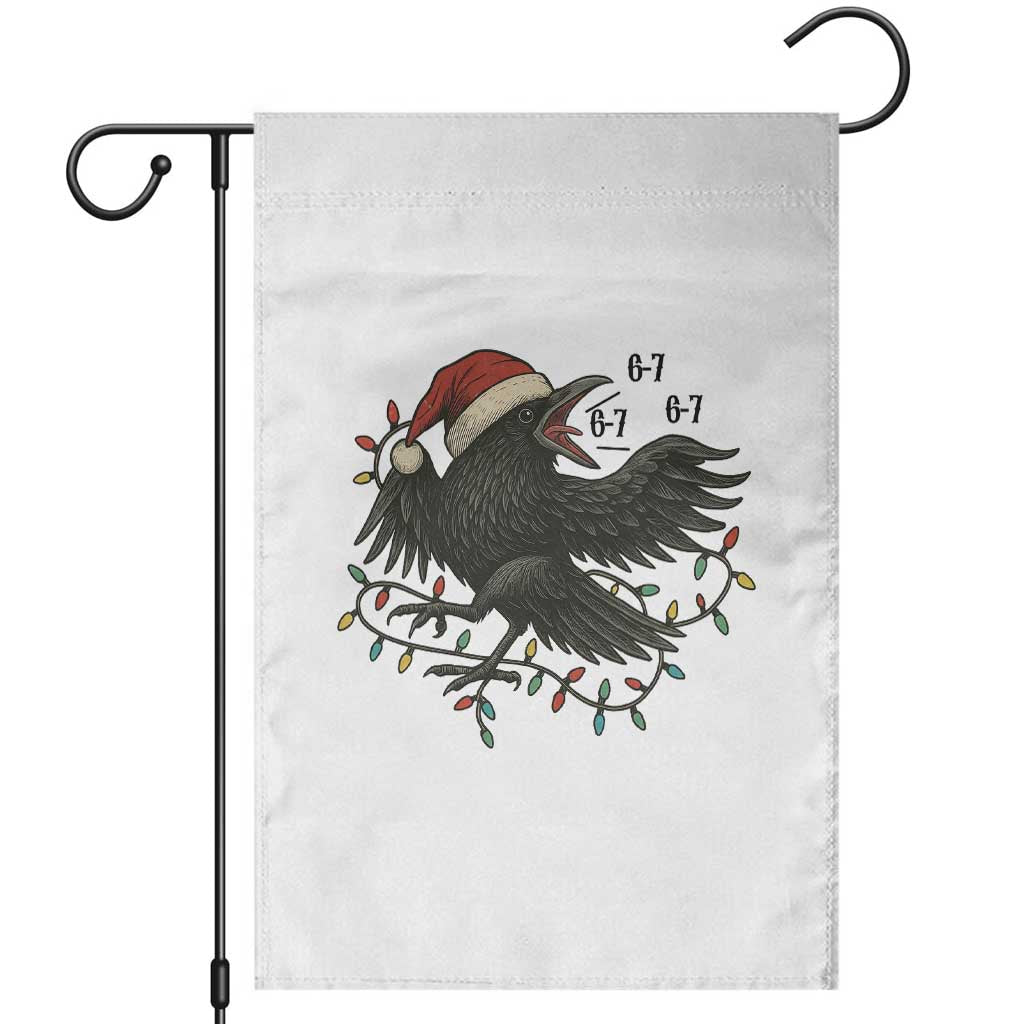 Funny Raven Six Seven Meme Garden Flag Christmas Gift For Gen Z TS12 White Print Your Wear