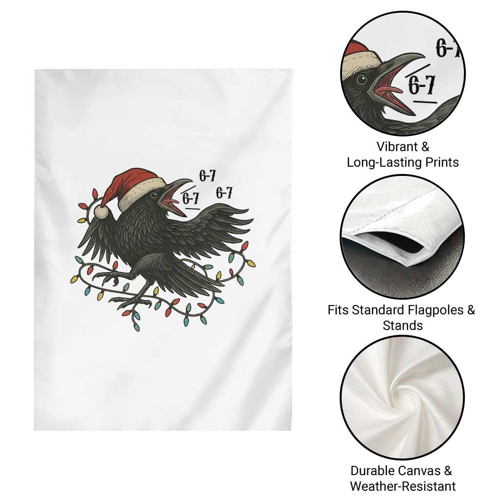 Funny Raven Six Seven Meme Garden Flag Christmas Gift For Gen Z TS12 Print Your Wear