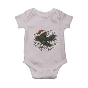 Funny Raven Six Seven Meme Baby Onesie Christmas Gift For Gen Z TS12 Ice Gray Print Your Wear