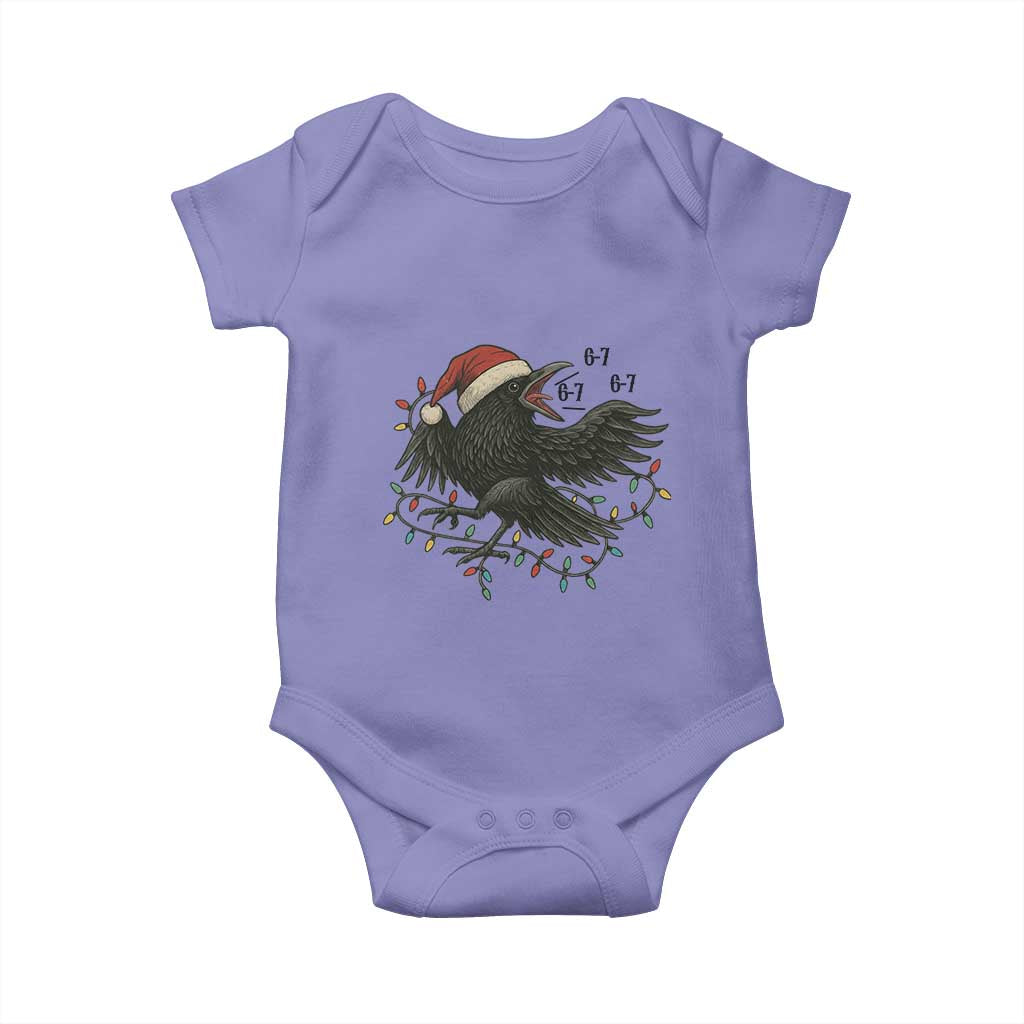Funny Raven Six Seven Meme Baby Onesie Christmas Gift For Gen Z TS12 Violet Print Your Wear