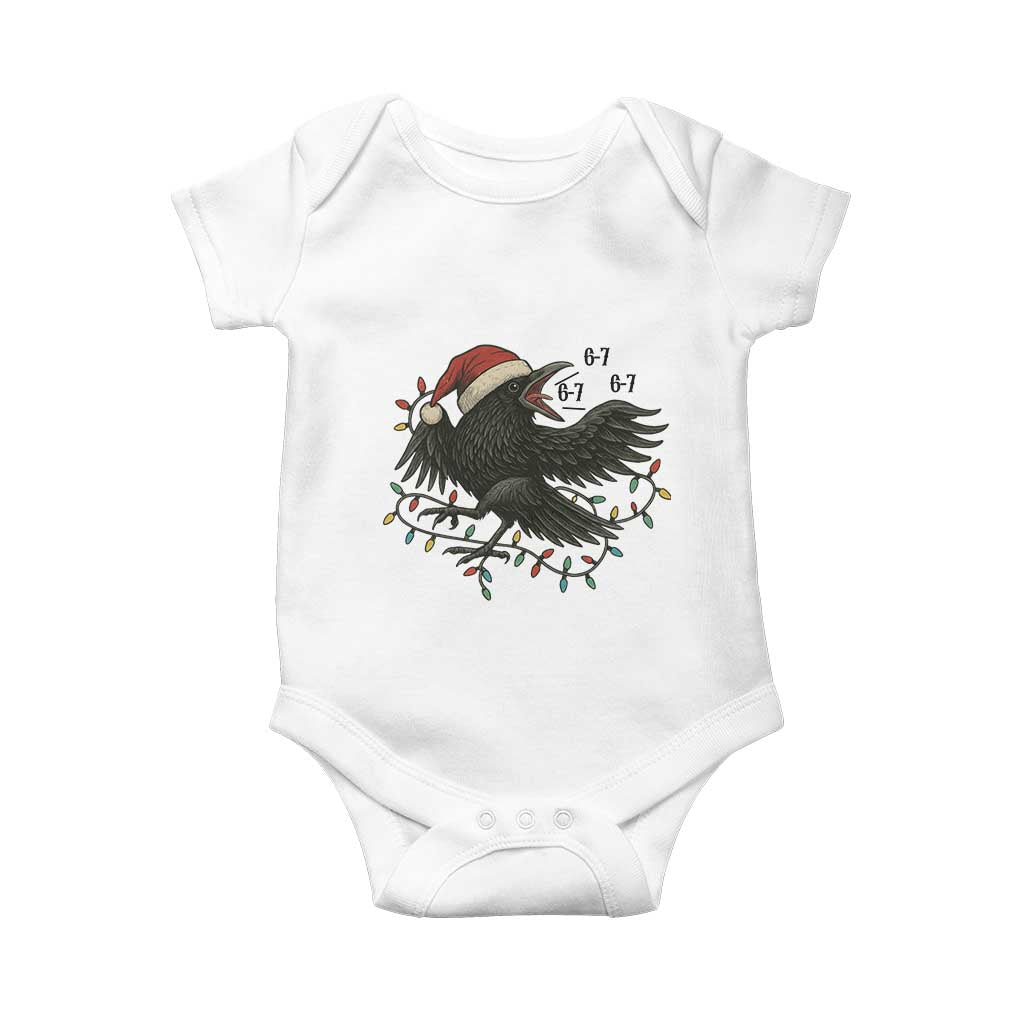 Funny Raven Six Seven Meme Baby Onesie Christmas Gift For Gen Z TS12 White Print Your Wear