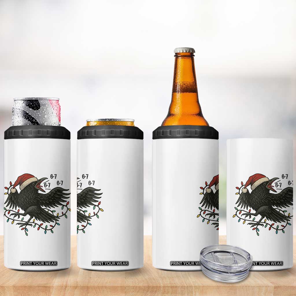 Funny Raven Six Seven Meme 4 in 1 Can Cooler Tumbler Christmas Gift For Gen Z TS12 Print Your Wear