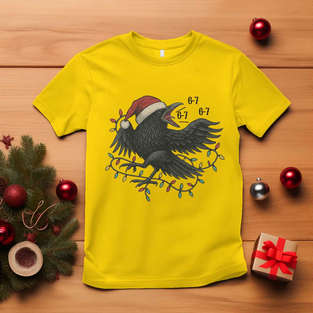 Funny Raven Six Seven Meme T Shirt Christmas Gift For Gen Z TS12 Daisy Print Your Wear
