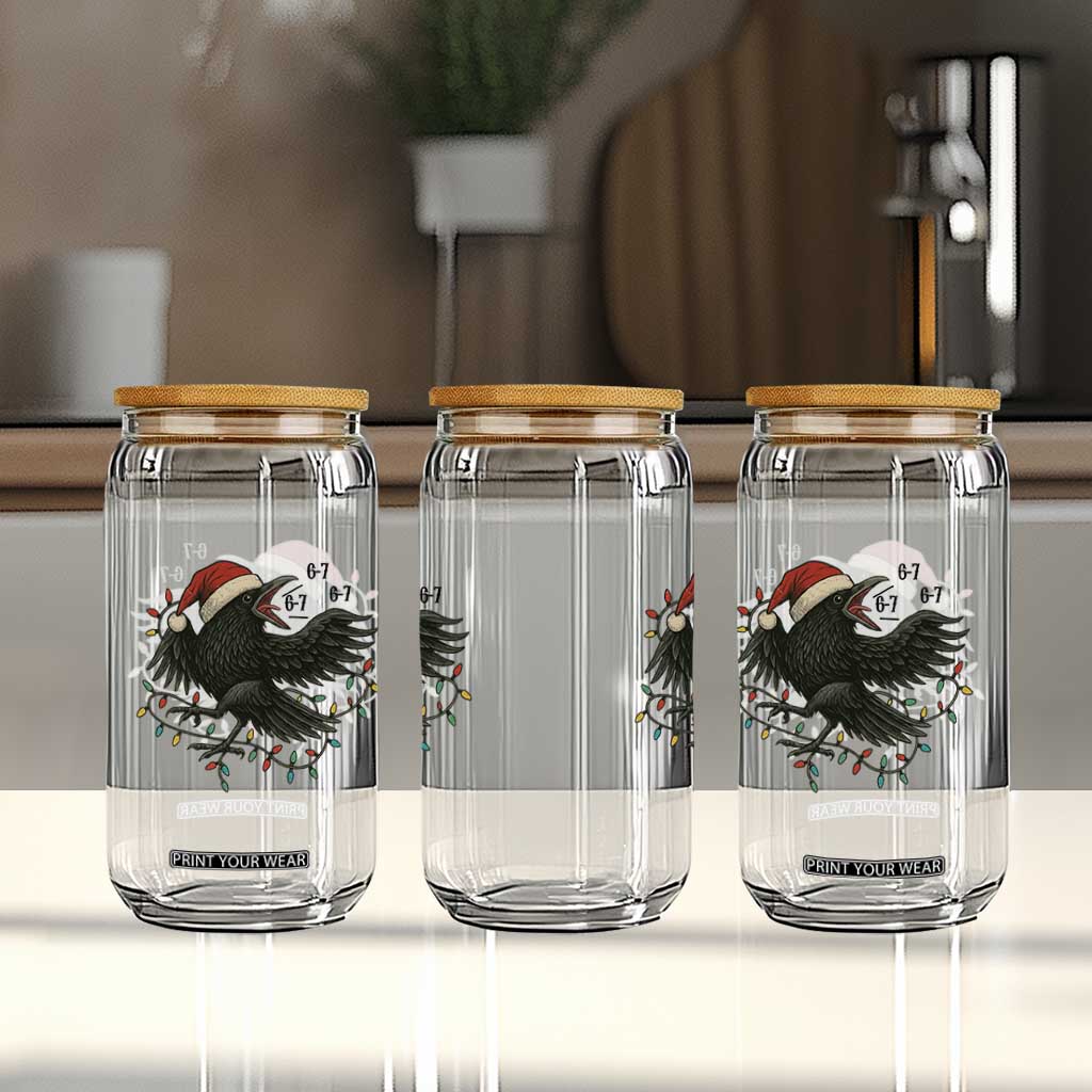Funny Raven Six Seven Meme Glass Can Christmas Gift For Gen Z TS12 Print Your Wear