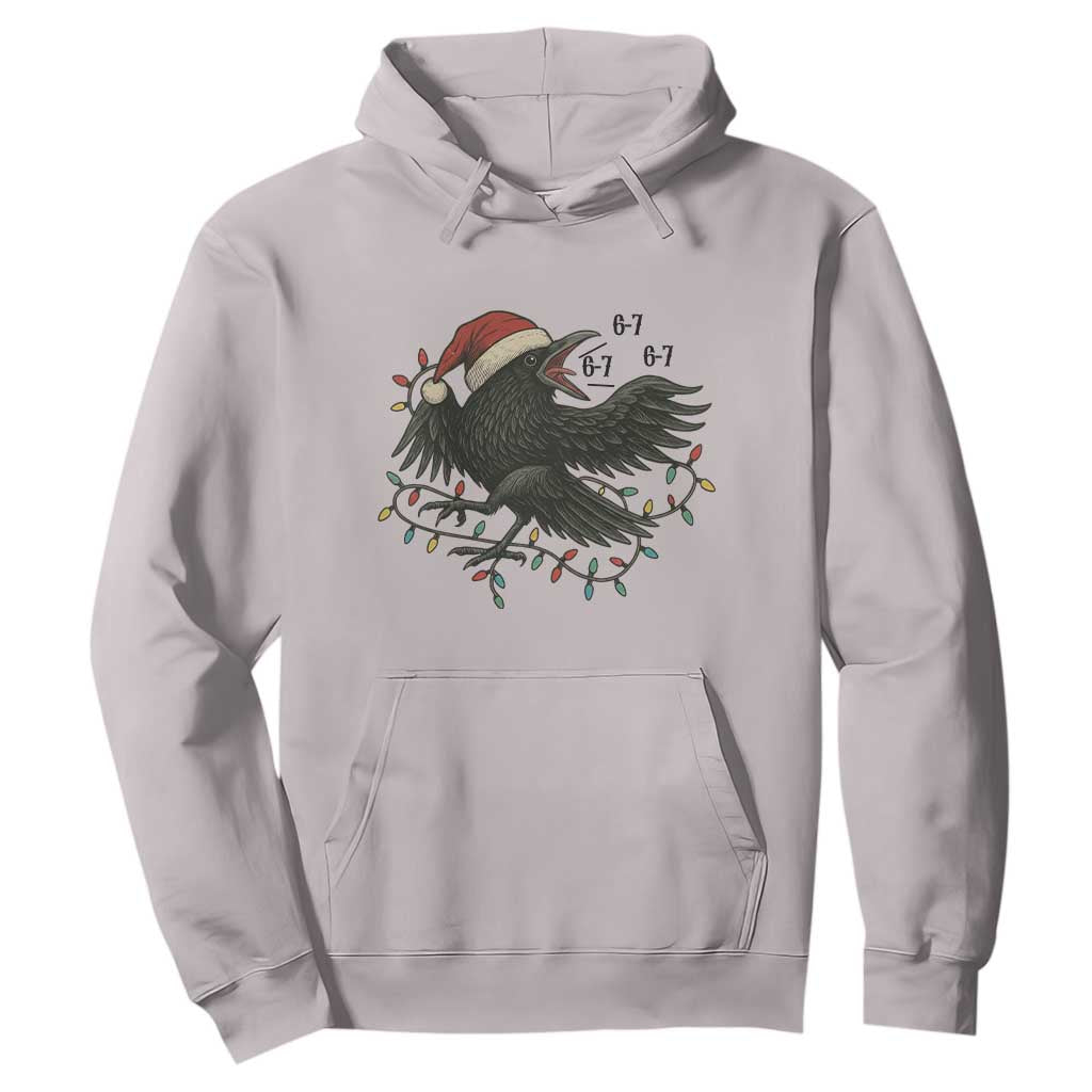 Funny Raven Six Seven Meme Hoodie Christmas Gift For Gen Z TS12 Ice Gray Print Your Wear