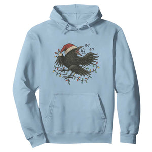 Funny Raven Six Seven Meme Hoodie Christmas Gift For Gen Z TS12 Light Blue Print Your Wear