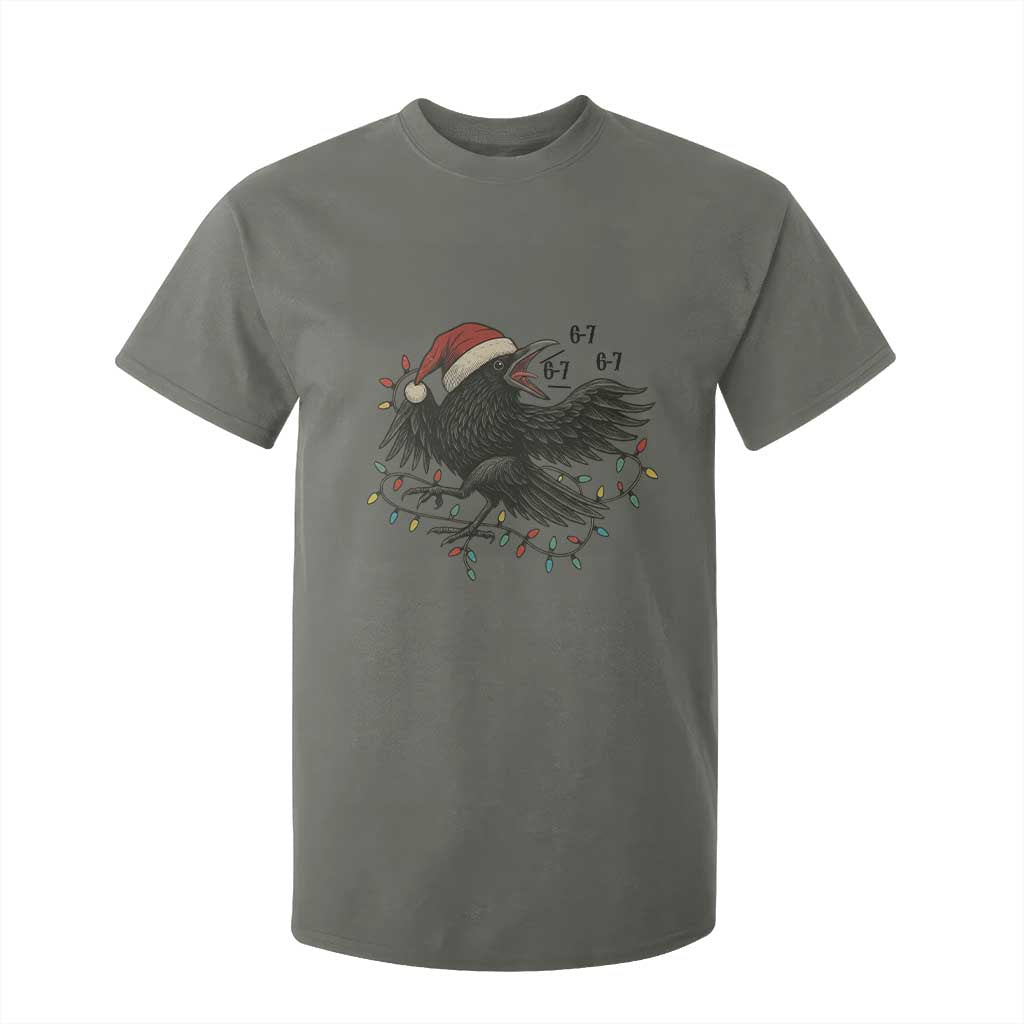 Funny Raven Six Seven Meme T Shirt For Kid Christmas Gift For Gen Z TS12 Military Green Print Your Wear