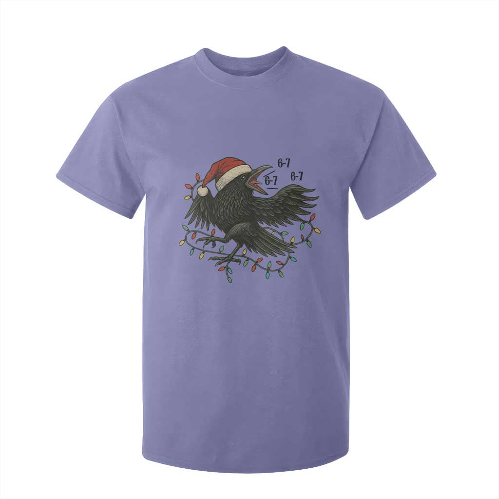 Funny Raven Six Seven Meme T Shirt For Kid Christmas Gift For Gen Z TS12 Violet Print Your Wear