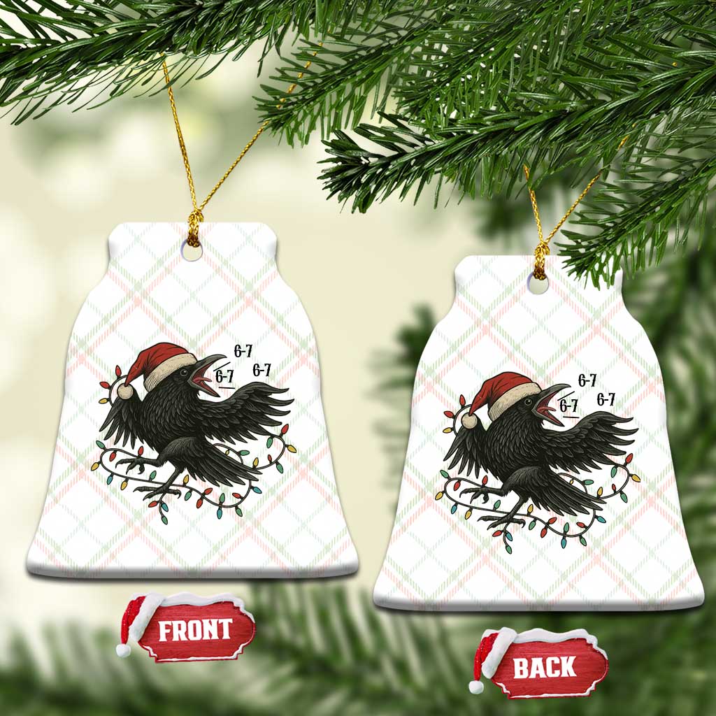 Funny Raven Six Seven Meme Ceramic Ornament Christmas Gift For Gen Z TS12 Print Your Wear