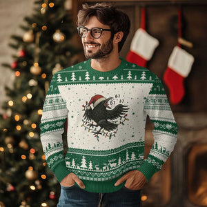 Funny Raven Six Seven Meme Ugly Christmas Sweater Xmas Gift For Gen Z TS12 Beige Green Print Your Wear