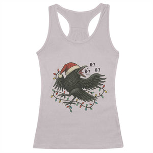 Funny Raven Six Seven Meme Racerback Tank Top Christmas Gift For Gen Z TS12 Ice Gray Print Your Wear