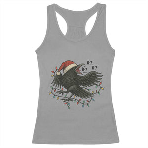 Funny Raven Six Seven Meme Racerback Tank Top Christmas Gift For Gen Z TS12 Sport Gray Print Your Wear