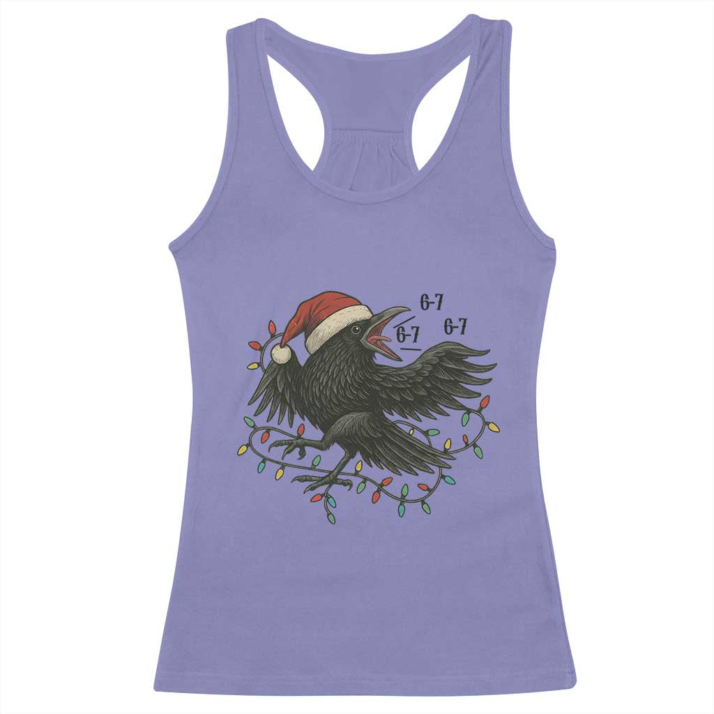 Funny Raven Six Seven Meme Racerback Tank Top Christmas Gift For Gen Z TS12 Violet Print Your Wear