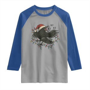 Funny Raven Six Seven Meme Raglan Shirt Christmas Gift For Gen Z TS12 Sport Gray Royal Print Your Wear