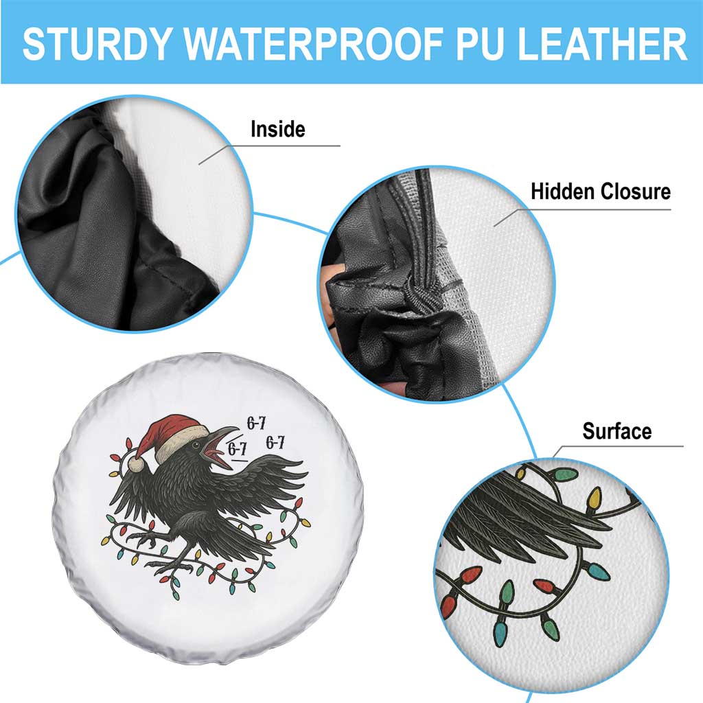 Funny Raven Six Seven Meme Spare Tire Cover Christmas Gift For Gen Z TS12 Print Your Wear