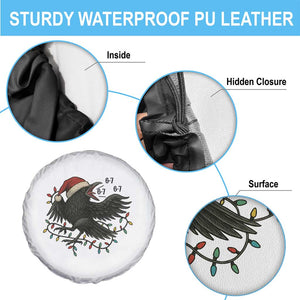 Funny Raven Six Seven Meme Spare Tire Cover Christmas Gift For Gen Z TS12 Print Your Wear