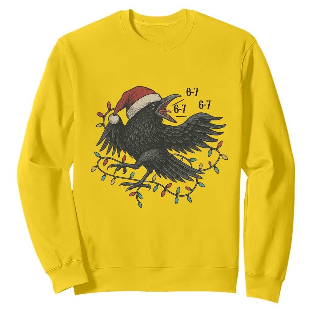 Funny Raven Six Seven Meme Sweatshirt Christmas Gift For Gen Z TS12 Daisy Print Your Wear