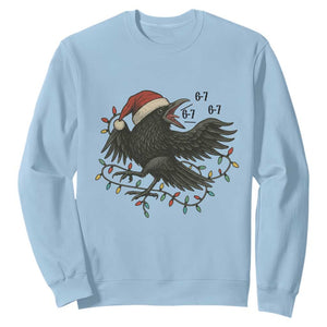 Funny Raven Six Seven Meme Sweatshirt Christmas Gift For Gen Z TS12 Light Blue Print Your Wear