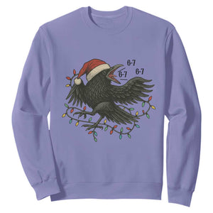 Funny Raven Six Seven Meme Sweatshirt Christmas Gift For Gen Z TS12 Violet Print Your Wear