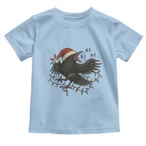 Funny Raven Six Seven Meme Toddler T Shirt Christmas Gift For Gen Z TS12 Light Blue Print Your Wear