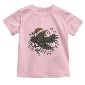 Funny Raven Six Seven Meme Toddler T Shirt Christmas Gift For Gen Z TS12 Light Pink Print Your Wear
