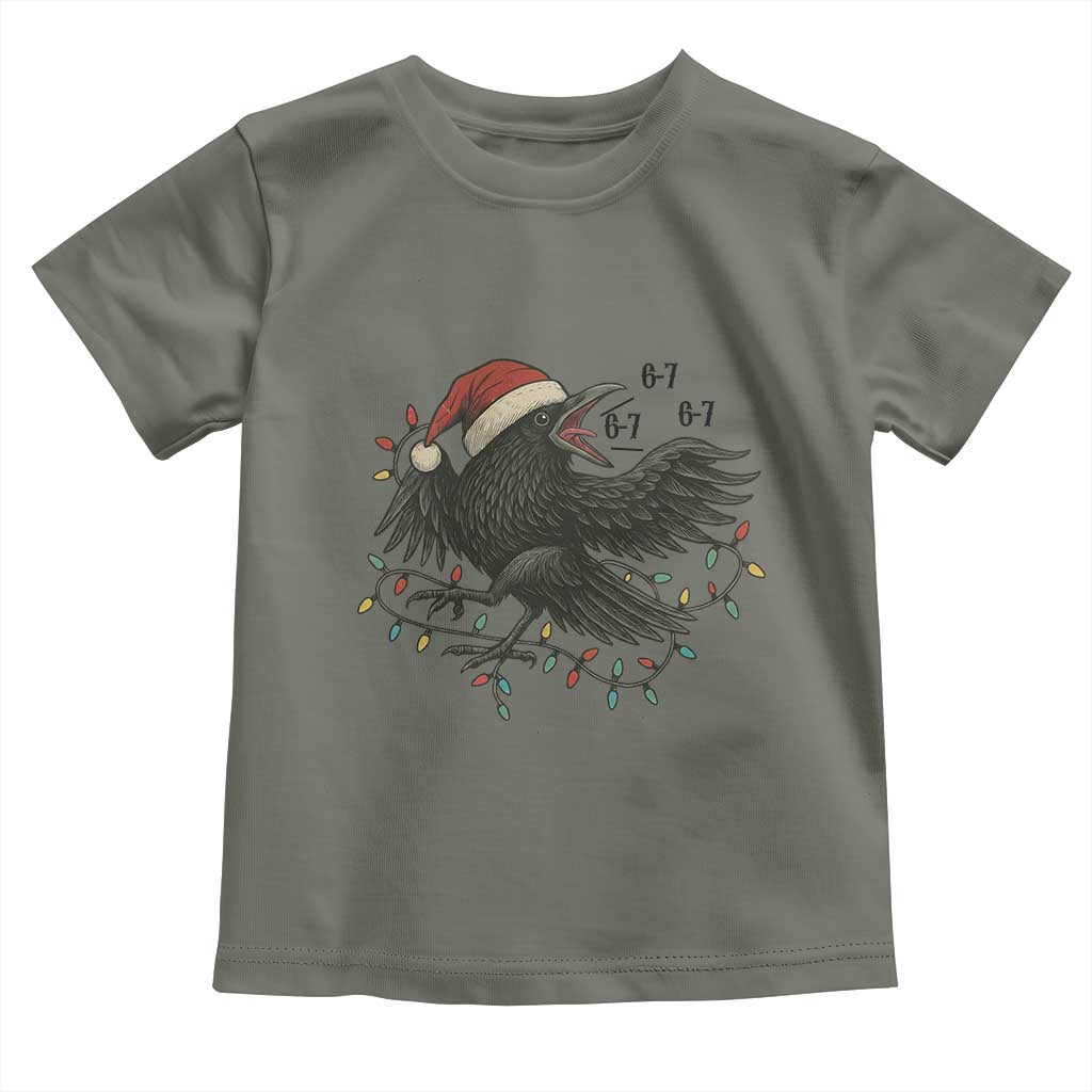 Funny Raven Six Seven Meme Toddler T Shirt Christmas Gift For Gen Z TS12 Military Green Print Your Wear