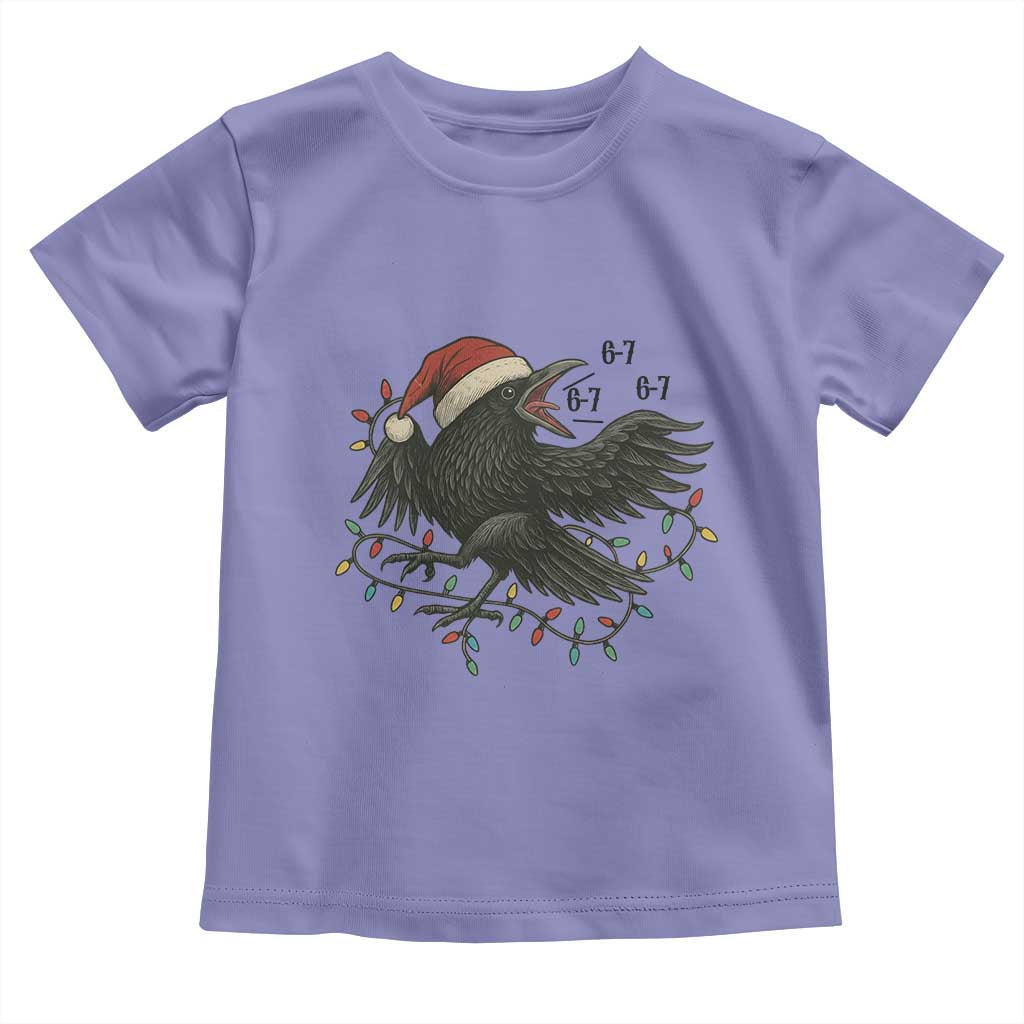 Funny Raven Six Seven Meme Toddler T Shirt Christmas Gift For Gen Z TS12 Violet Print Your Wear