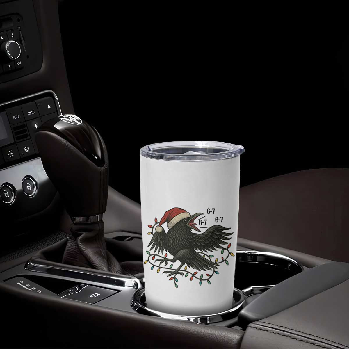 Funny Raven Six Seven Meme Tumbler Cup Christmas Gift For Gen Z TS12 Print Your Wear