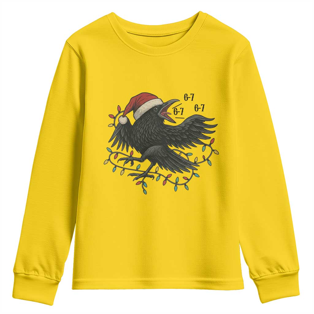 Funny Raven Six Seven Meme Youth Sweatshirt Christmas Gift For Gen Z TS12 Daisy Print Your Wear