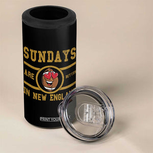 Sundays Are Better In NE 4 in 1 Can Cooler Tumbler Game Day Lover Gift TS12 Print Your Wear