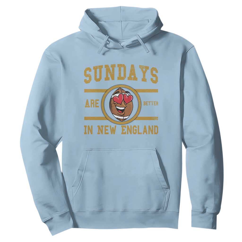 Sundays Are Better In NE Hoodie Game Day Lover Gift TS12 Light Blue Print Your Wear