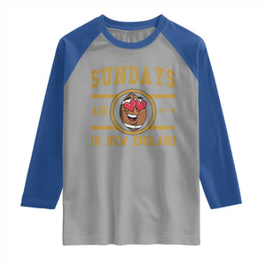 Sundays Are Better In NE Raglan Shirt Game Day Lover Gift TS12 Sport Gray Royal Print Your Wear