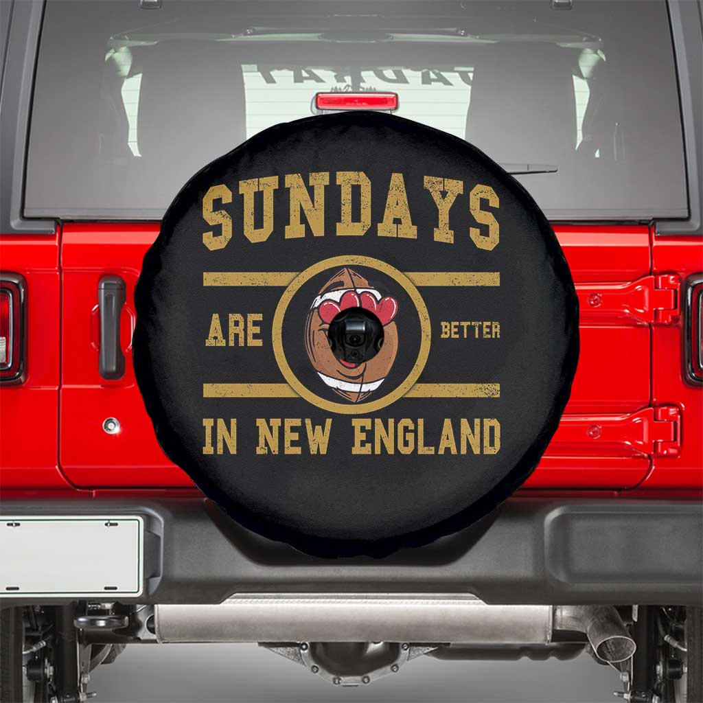 Sundays Are Better In NE Spare Tire Cover Game Day Lover Gift TS12 Black Print Your Wear