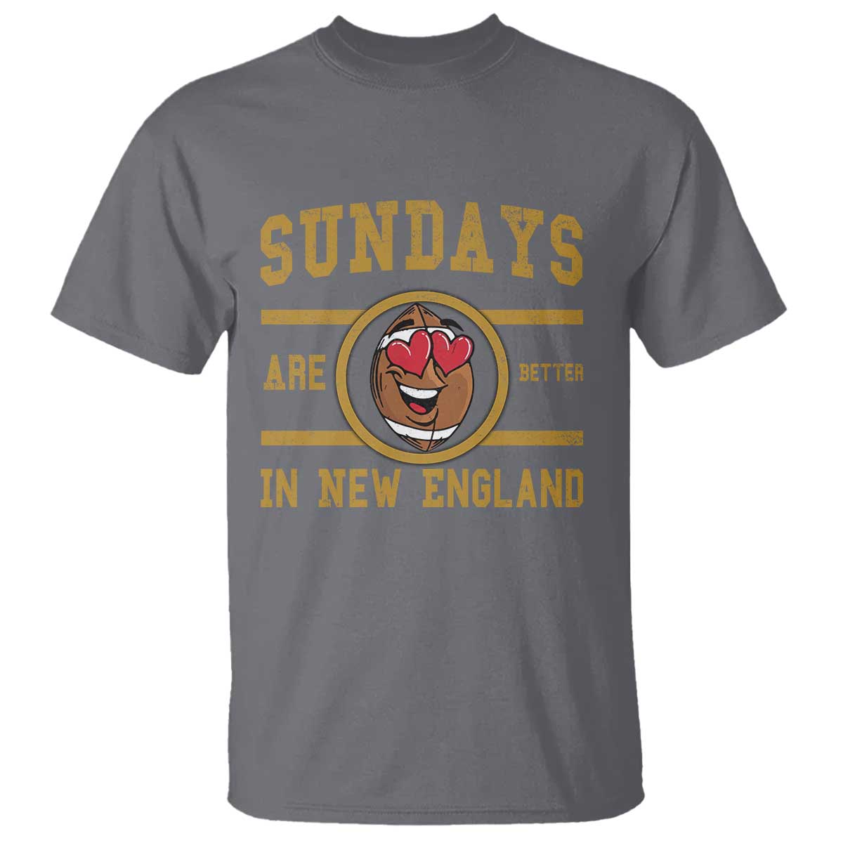 Sundays Are Better In NE T Shirt Game Day Lover Gift TS12 Charcoal Print Your Wear