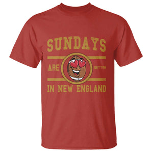Sundays Are Better In NE T Shirt Game Day Lover Gift TS12 Red Print Your Wear